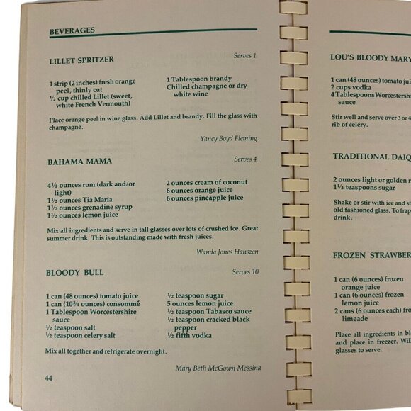 Beaumont Texas Junior League Lagniappe Cookbook First Edition 1982 Spiral Bound - Picture 7 of 15